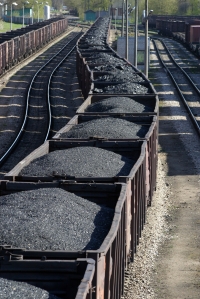 Coal laden train